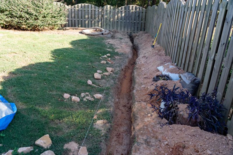 Landscaped Yard Post-Excavation